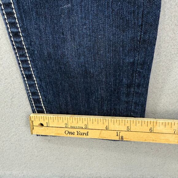 Miss Me Jeans Women's 28x31 (6) Dark Blue Skinny Fleur de Lis Blingy Western - Picture 14 of 14